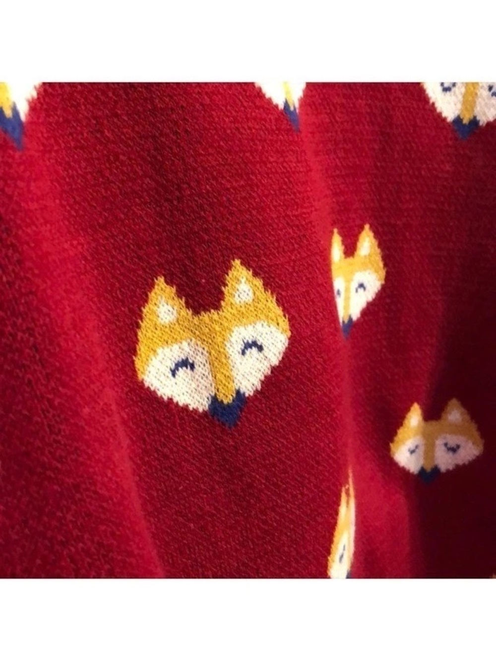 ModCloth fox Print Crew Neck Sweater Size 2X Like New - Picture 2 of 3